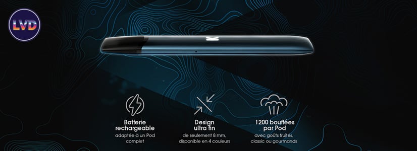 une cigarette électronique longue et fine